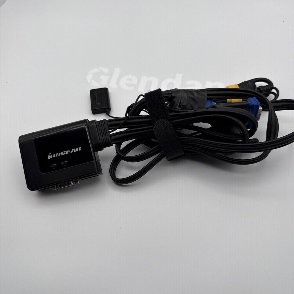 IOGEAR GCS22U 2-Port USB KVM Switch with Cables and Remote
